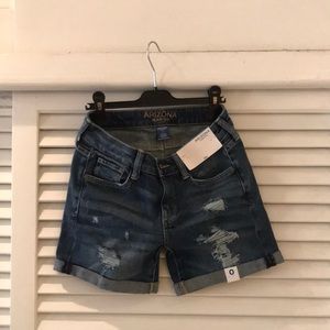 Arizona company distressed jean shorts